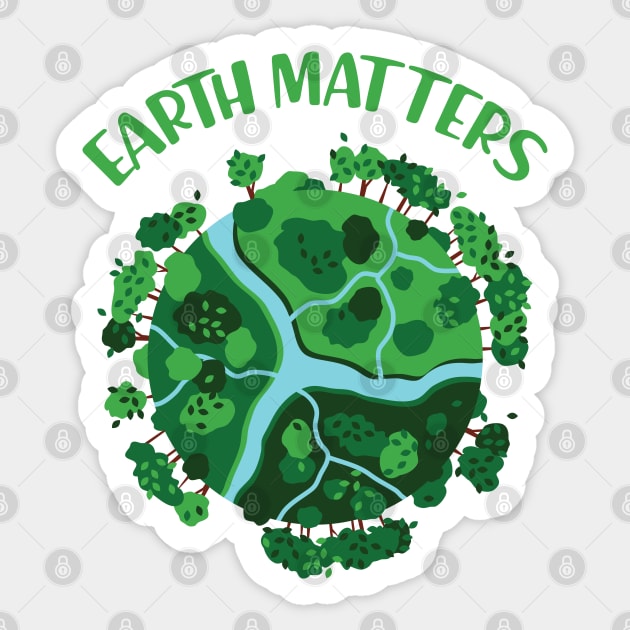 Earth Matters Sticker by KC Happy Shop